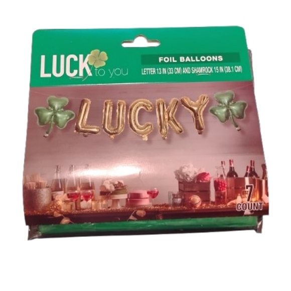 Gold and Green Foil Balloons St.Patricks Day Decorations - Picture 1 of 5